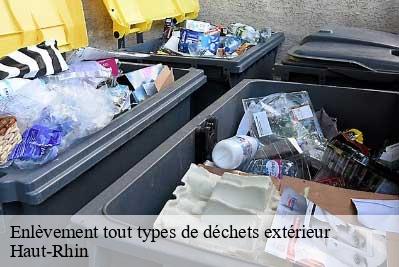 Enlèvement tout types de déchets extérieur Haut-Rhin 