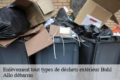 Enlèvement tout types de déchets extérieur  68530